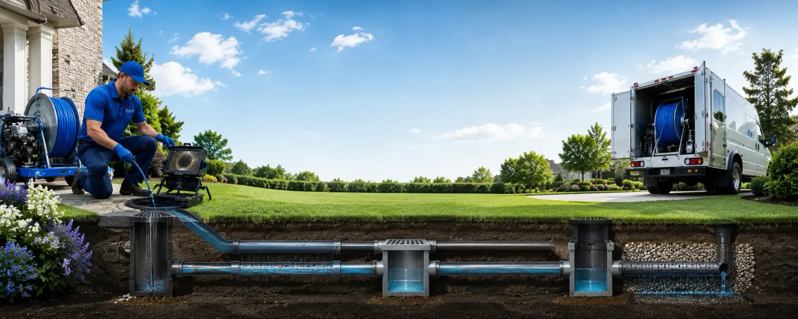 Outdoor drain cleaning information for Rensselaer, IN